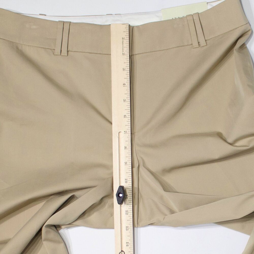 NWT Ann Taylor Curvy Fit Cropped Pants Light Beige Stretch Women Size 10 (A6) - Picture 13 of 14
